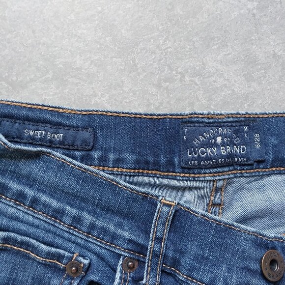 EUC Lucky Brand Sweet Boot 6/28 STRETCH Zip Fly - Picture 5 of 13